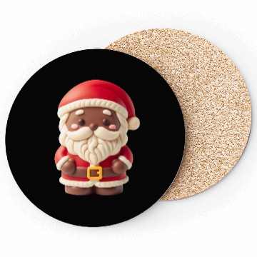 Discover Santa Claus Christmas Chocolate ChocoClaus Coasters