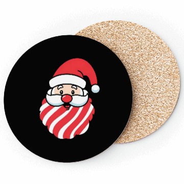 Discover CandyClaus Candy Cane Santa Claus Christmas Coasters