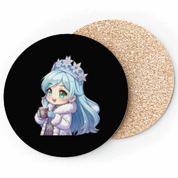 Discover Snow Much Fun Winter Wonderland Girl Coasters Gift