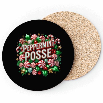 Discover Peppermint Posse Coasters