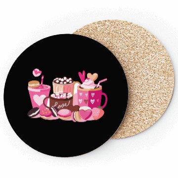 Discover Coffee Valentine Coasters