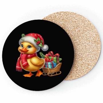 Discover Christmas Duck Coasters