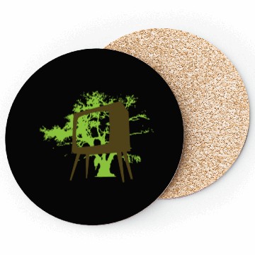 Discover Eco-Friendly Tree Art Illustration Coasters