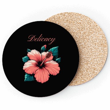 Discover Hibiscus Grace: A Symbol of Delicacy and Elegance Coasters