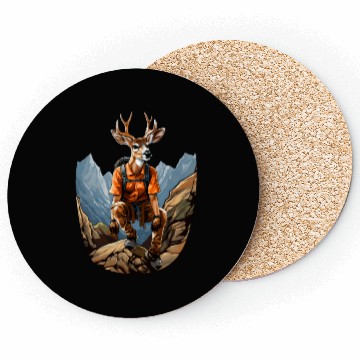 Discover Deer Mountaineering / Hiking Deer Coasters