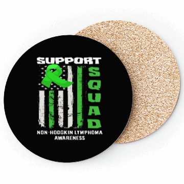Discover Non-Hodgkin Lymphoma Awareness Support Squad Coasters
