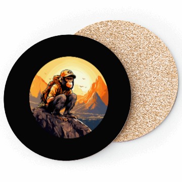 Discover Monkey hiking / mountaineering monkey Coasters