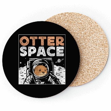 Discover Otter Pun Space Science Astronaut Coasters