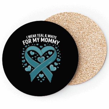Discover i where teal and white for my mom Coasters