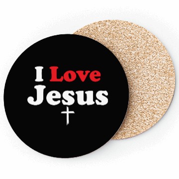 Discover I Love Jesus Christian Christmas Coasters