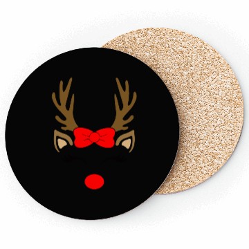 Discover Reindeer girl, Christmas Coasters