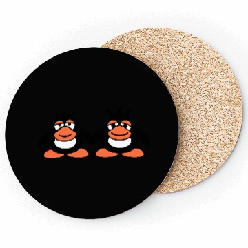 Discover Penguins Team 2 Friends Tired Couple Hands Holding Coasters