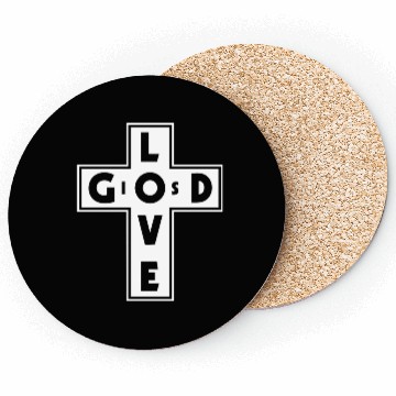 Discover God Is Love Love Jesus Christian Christmas Coasters