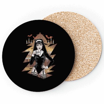 Discover Gothic Coffee Lover Halloween Costume For a Coasters