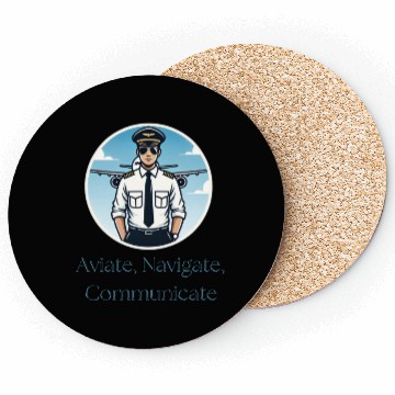 Discover Aviate, Navigate, Communicate - Coasters for Pilots