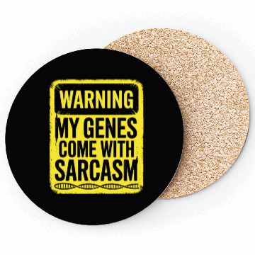 Discover Sarcastic Genealogy DNA Test Genetics Biologist Coasters