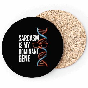 Discover Sarcastic Genealogy DNA Test Genetics Biologist Coasters