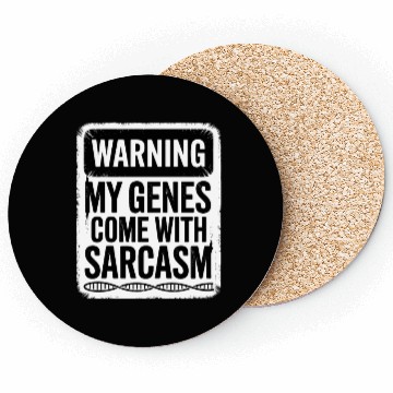 Discover Sarcastic Genealogy DNA Test Genetics Biologist Coasters