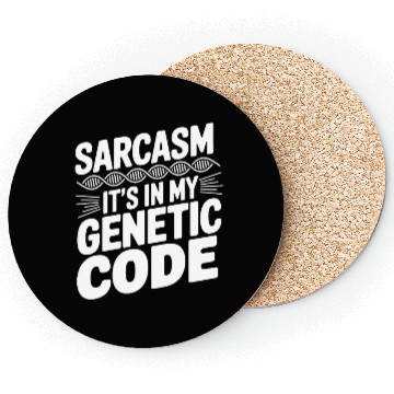 Discover Sarcastic Genealogy DNA Test Genetics Biologist Coasters