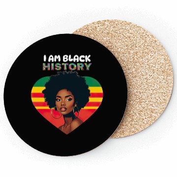 Discover I AM BLACK HISTORY Coasters