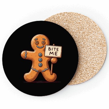 Discover Sassy Gingerbread Man Coasters