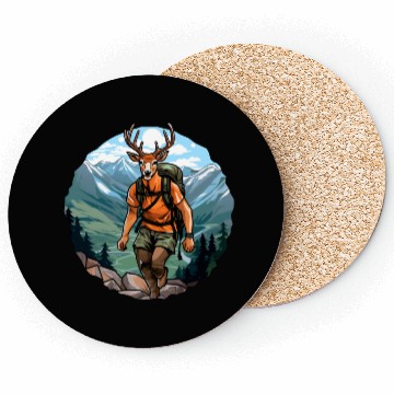 Discover Deer hiking / mountaineering deer Coasters
