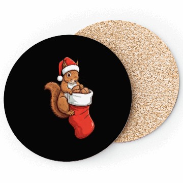 Discover Sneaky Squirrel Christmas Coasters