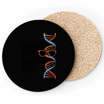 Discover Sarcastic Genealogy DNA Test Genetics Biologist Coasters