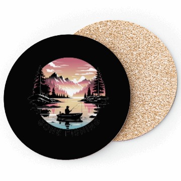 Discover Gone fishing Coasters