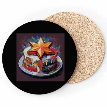 Discover Star Cake Coasters