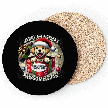 Discover Puppy Christmas Surprise Coasters