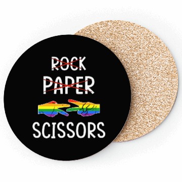 Discover LGBTQ Lesbian Rock Paper Scissors Coasters