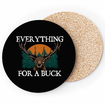 Discover Everything for a Buck Deer Hunting Elk Hunter Coasters
