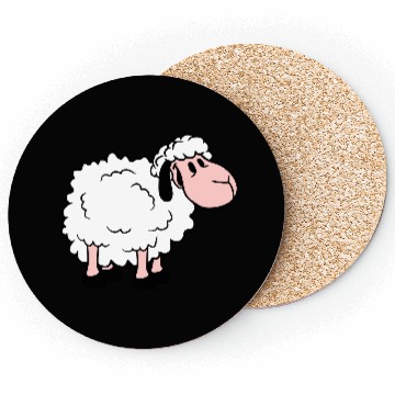 Discover Sheep Baby Standing Cute Lamb Child Cool Comic Coasters