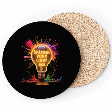 Discover A large starburst glowing in neon light with 2025 Coasters
