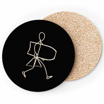 Discover Surfer walking with Bodyboard Coasters
