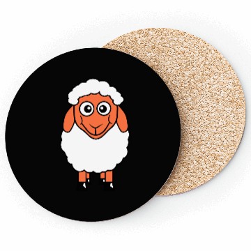 Discover Sheep Baby Standing Cute Lamb Child Cool Comic Fun Coasters