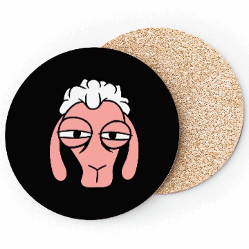 Discover Sheep Skeptical Critical Look Face Head Cool Angry Coasters