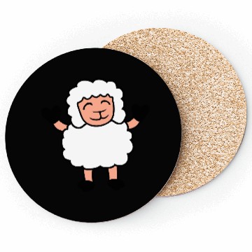 Discover Sheep Baby Standing Cute Cute Lamb Child Happy Fun Coasters