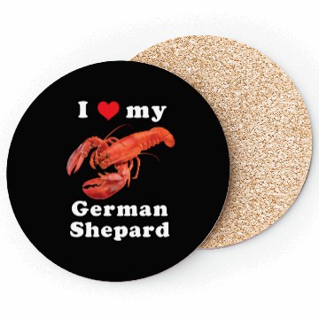 Discover I Love My Getman Shepard Funny Meme Coasters