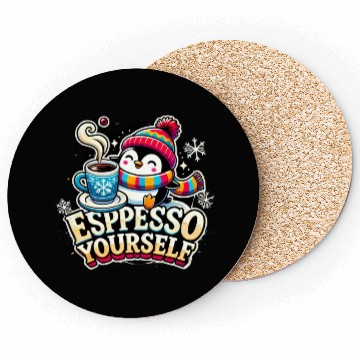 Discover panda powered by caffeine 1 Coasters