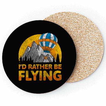 Discover Hot Air Balloon Ride Adventure Hobby Coasters