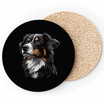 Discover Drawing Realistic Australian Shepherd Coasters