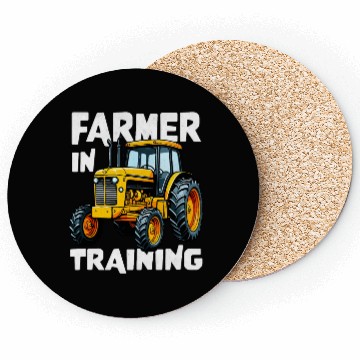 Discover Farmer in Training Farming Tractor Lover Coasters