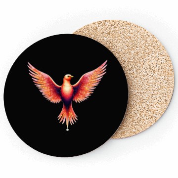 Discover Celestial Flamebird Coasters