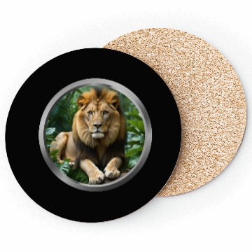 Discover Lion Animal -1 Coasters