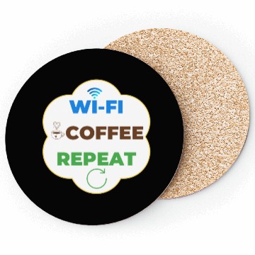 Discover Wi Fi Coffee Repeat Coasters