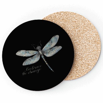 Discover Embrace the Change Dragonfly Coasters