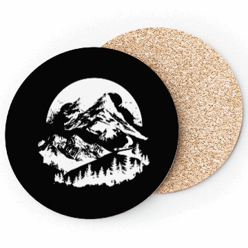 Discover Snowboarding Drawing Coasters
