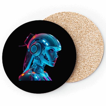 Discover female robot Coasters
